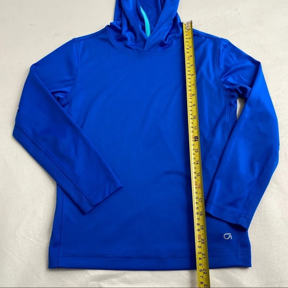 GAP GapFit blue hooded performance long sleeve top
